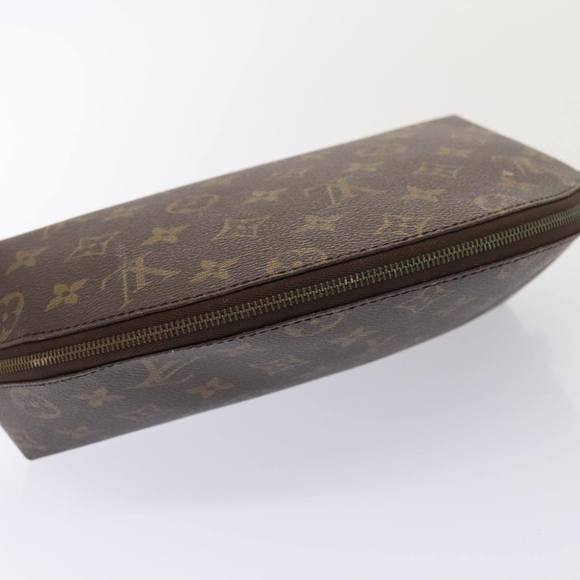 LOUIS VUITTON Monogram Trousse Demi Ronde Cosmetic Pouch M47520 LV Auth 90360 - Picture 5 of 16
